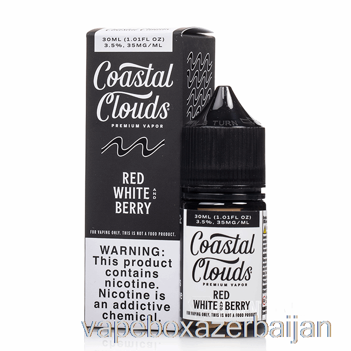 Vape Baku Red White and Berry - Coastal Clouds Salt - 30mL 35mg